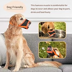 HEELE Dog Muzzle,Soft Nylon Muzzle Anti Biting