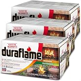 Duraflame Indoor/Outdoor Quick Light Fire Log, 1.5 Hr Burn, 2.5 lb, 18-Pack | Rapid Burn Firewood Logs for Camping, Firepits, Bonfires and Fireplaces, No Kindling or Newspaper Needed