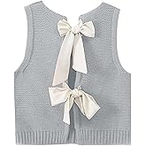 Lianlive Womens Summer Sweater Vest Top Casual Sleeveless Bow Tie Back Knit Tank Tops 2026 Cute Vacation Outfits