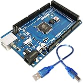 DIYables MEGA2560 R3 Development Board Compatible with Arduino Mega 2560 Rev3, ATmega2560 ATmega16U2, USB Cable Included, Microcontroller Board for Projects