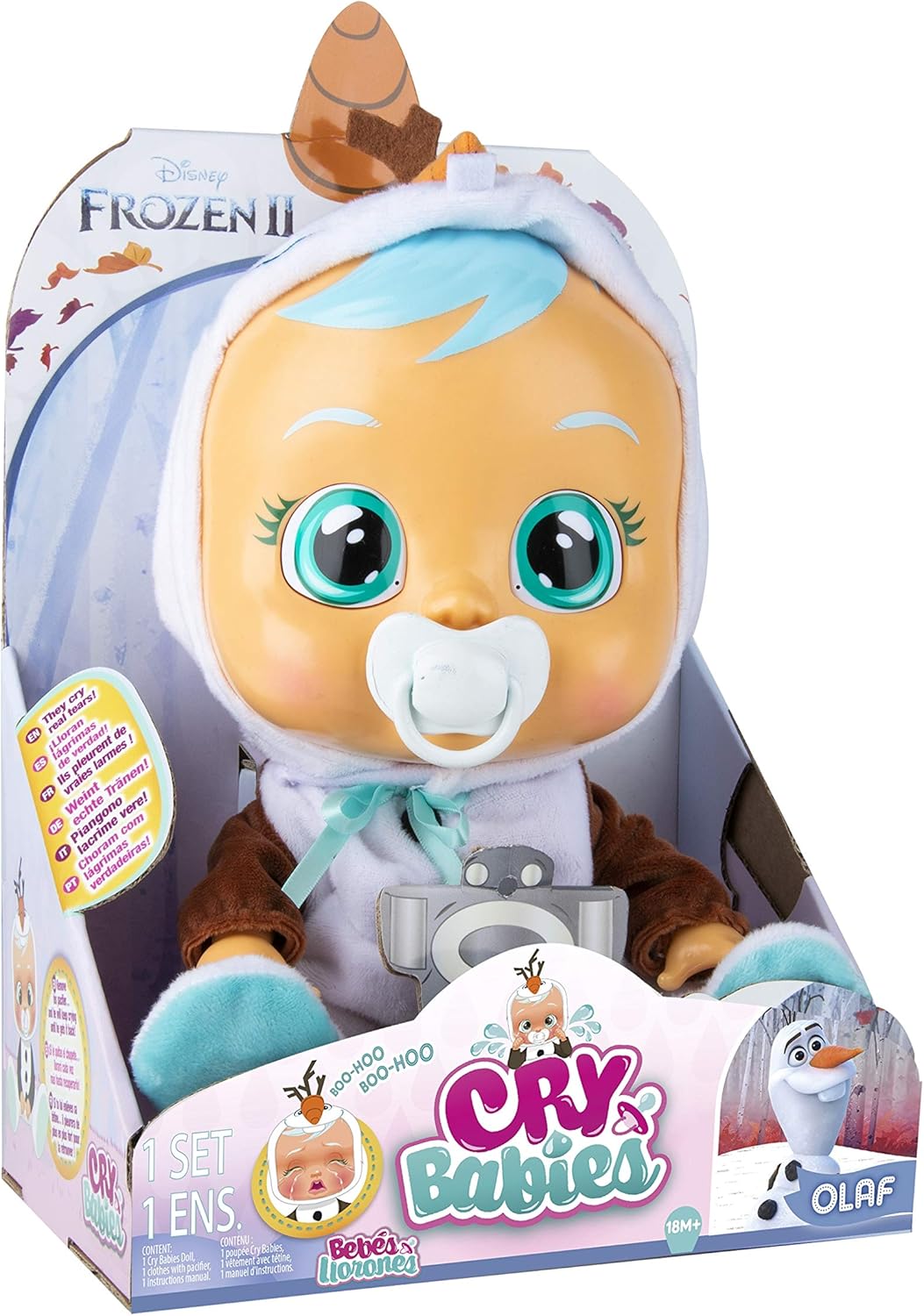 Cry Babies - Olaf Interative Doll, 92150, 30.5 x 23 x 16 cm - Image 3