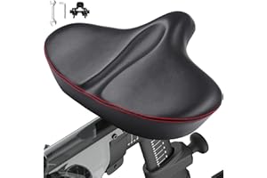 PELOFAMILY Wide Bike Seat Compatible with Peloton Bike & Bike Plus, Bike Seat Cushion for Women & Men Comfort, Stationary Bike Saddle Replacement, Exercise Bicycle Seat Extra Padding, Accessories for Most Bikes