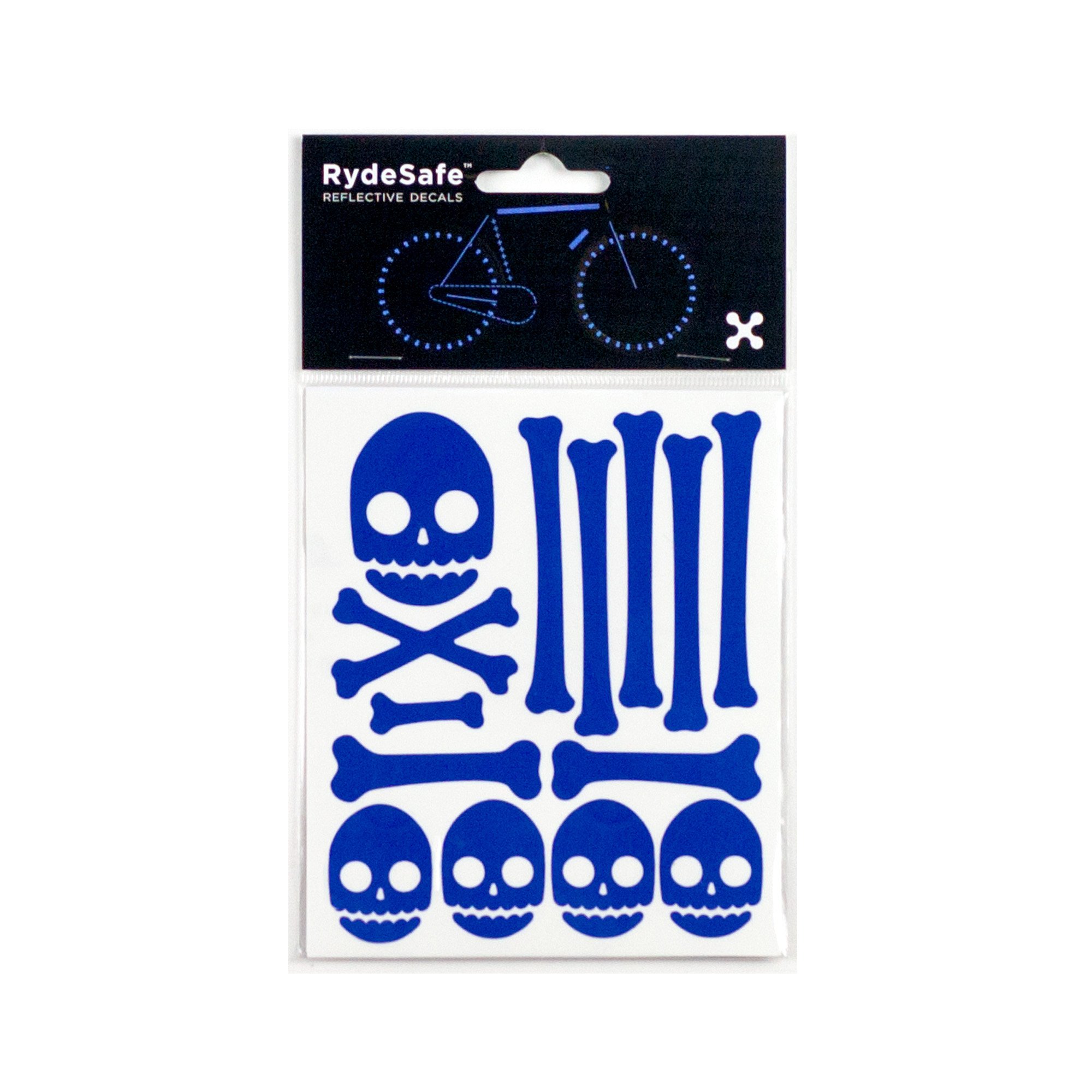 RydeSafeReflective Decals Skull & Bones Kit