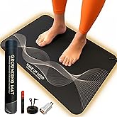 Wake Up Mind - Grounding Mat for Feet – Indoor Conductive Earthing Mat for Desk, Floor or Bed – Non-Electric Passive Grounding Pad with Outlet & Tester.