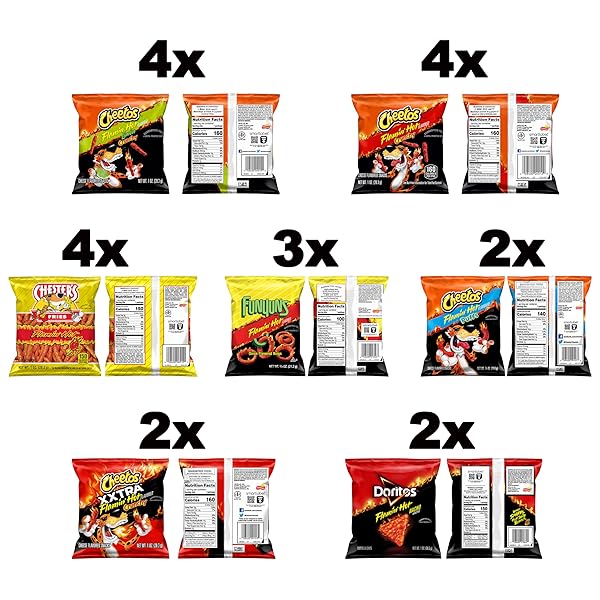 FRITO-LAY FLAMIN’ HOT MIX, VARIETY PACK (PACK OF 21)