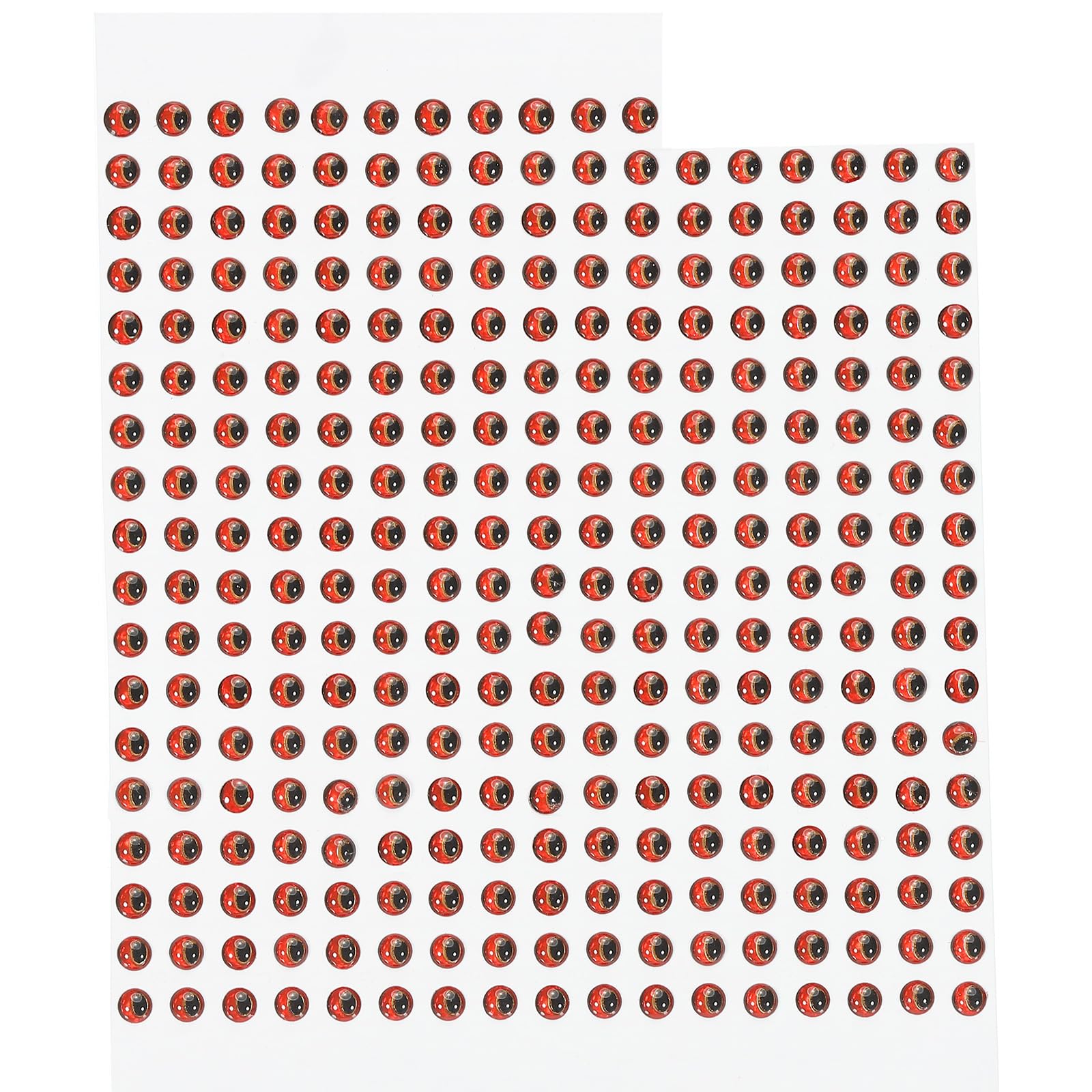 PATIKIL 600Pcs 3mm Fishing Lure Eyes Fly Tying Crafts for Fishing Baits DIY, Red