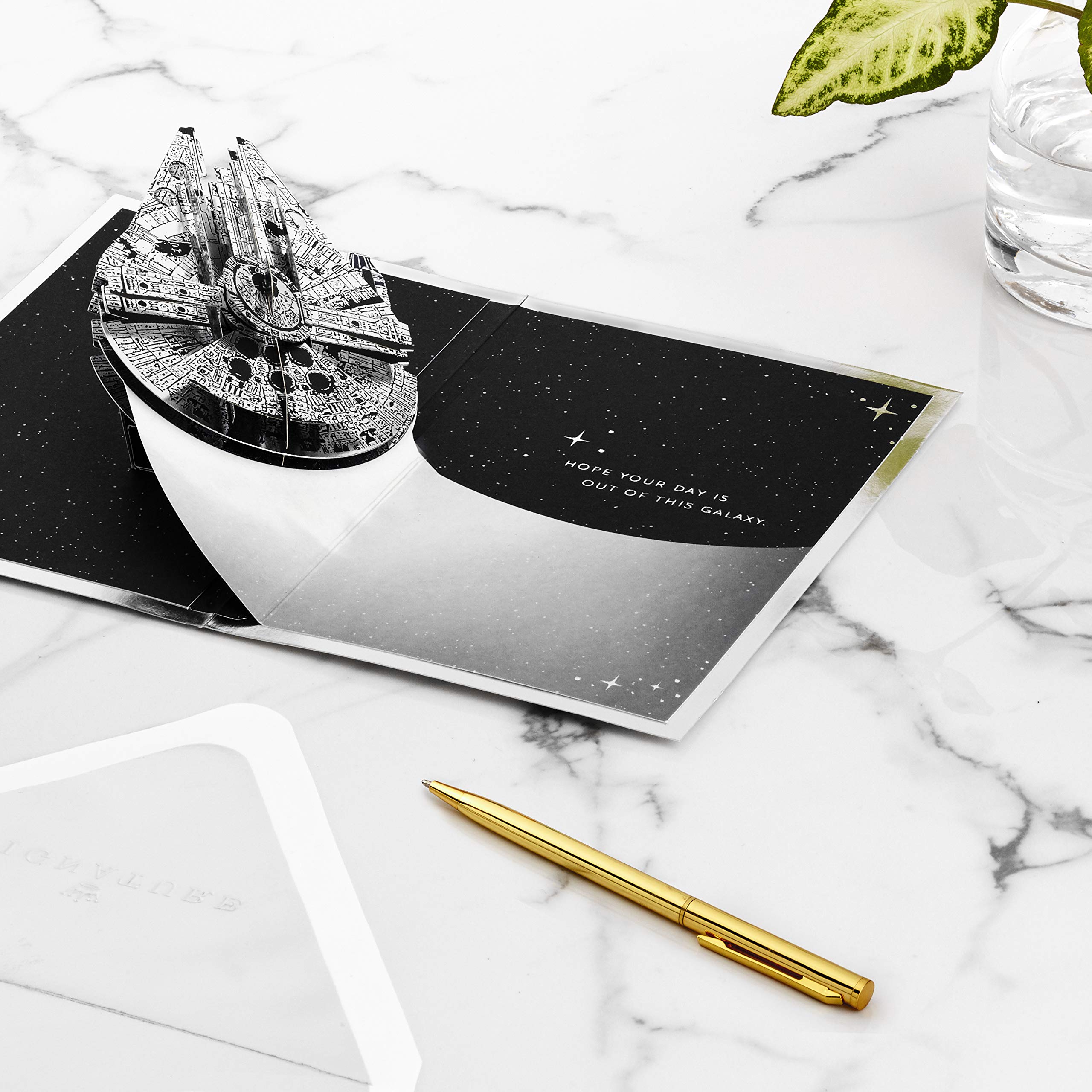 Mua Hallmark Star Wars Pop Up Card For Father's Day Or Birthday (Millennium Falcon), May The 4th - View #5