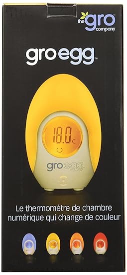 gro egg baby thermometer and night light