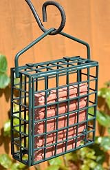 Green Jem Plastic Dual Suet Scraps Wild Bird Feeder Easy Fill Clean view 2