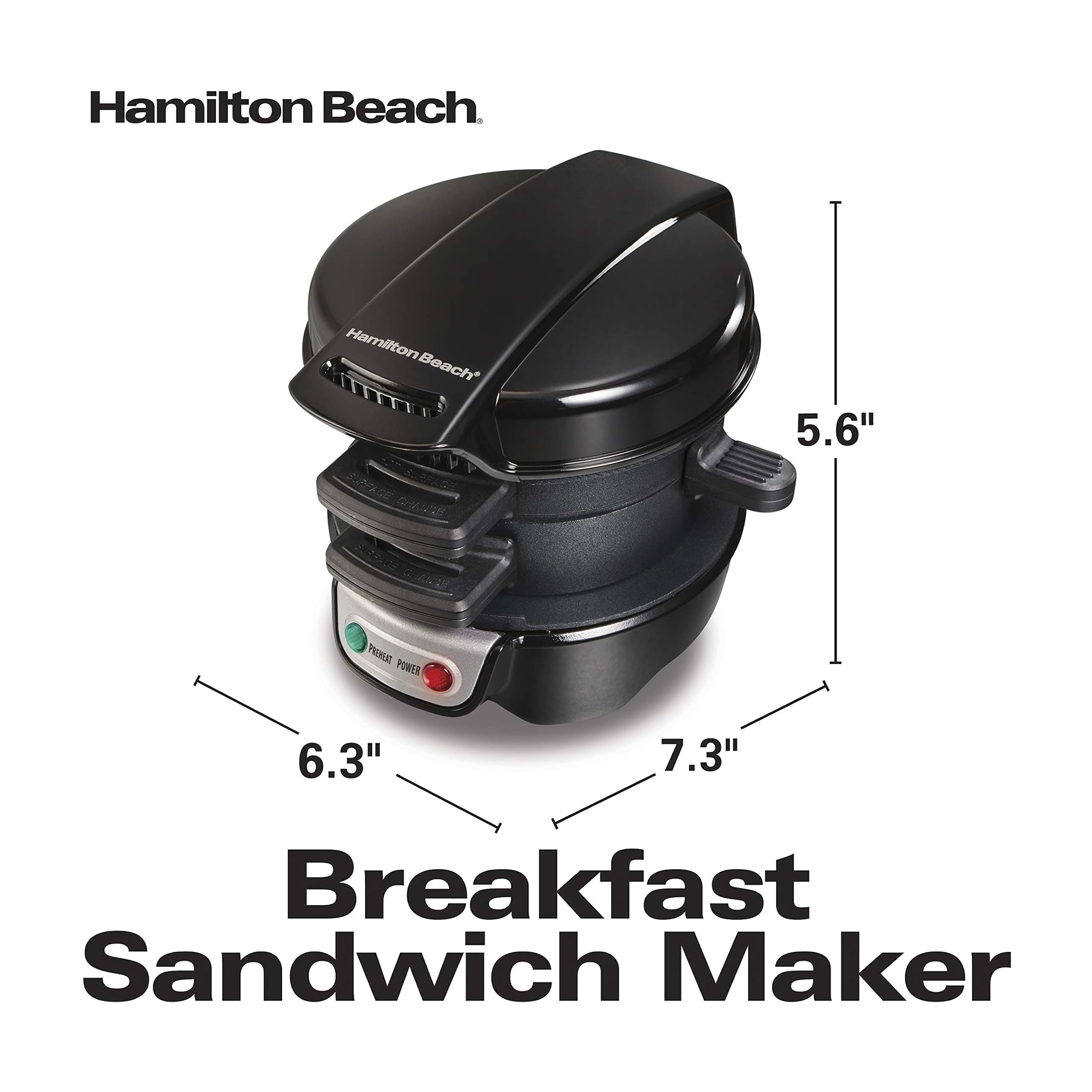 Hamilton Beach Breakfast Sanwich Maker Black