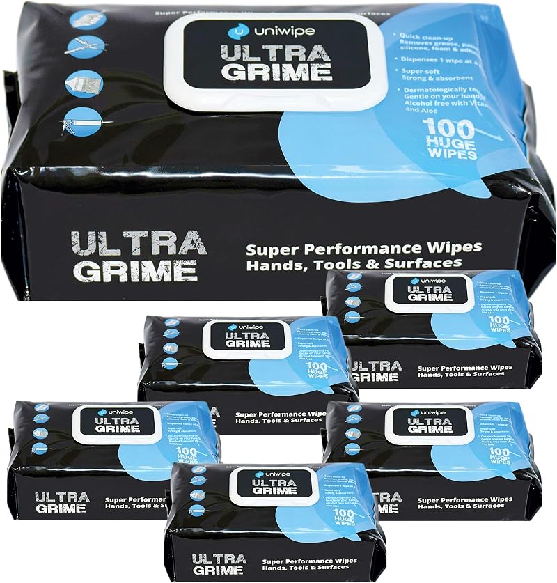 Uniwipe X6 Ultra Grime Ultragrime Industrial Cleaning Wipes X100