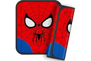 Akkya 2 Pack Seat Belt Cover Pad, Spider Seatbelt Cushion Car Seat Strap Pads for Kids Cute Cartoon Carseat Stroller Shoulder Strap Protector Accessories