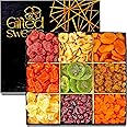 Father's Day Dried Fruit Gift Basket - 9 Assortment - Gourmet Dried Fruit, Snack Box, In An Elegant Gift Box, Gift Set for Birthday, Anniversary, Sympathy, Healthy Gift Snack Box for Men and Women