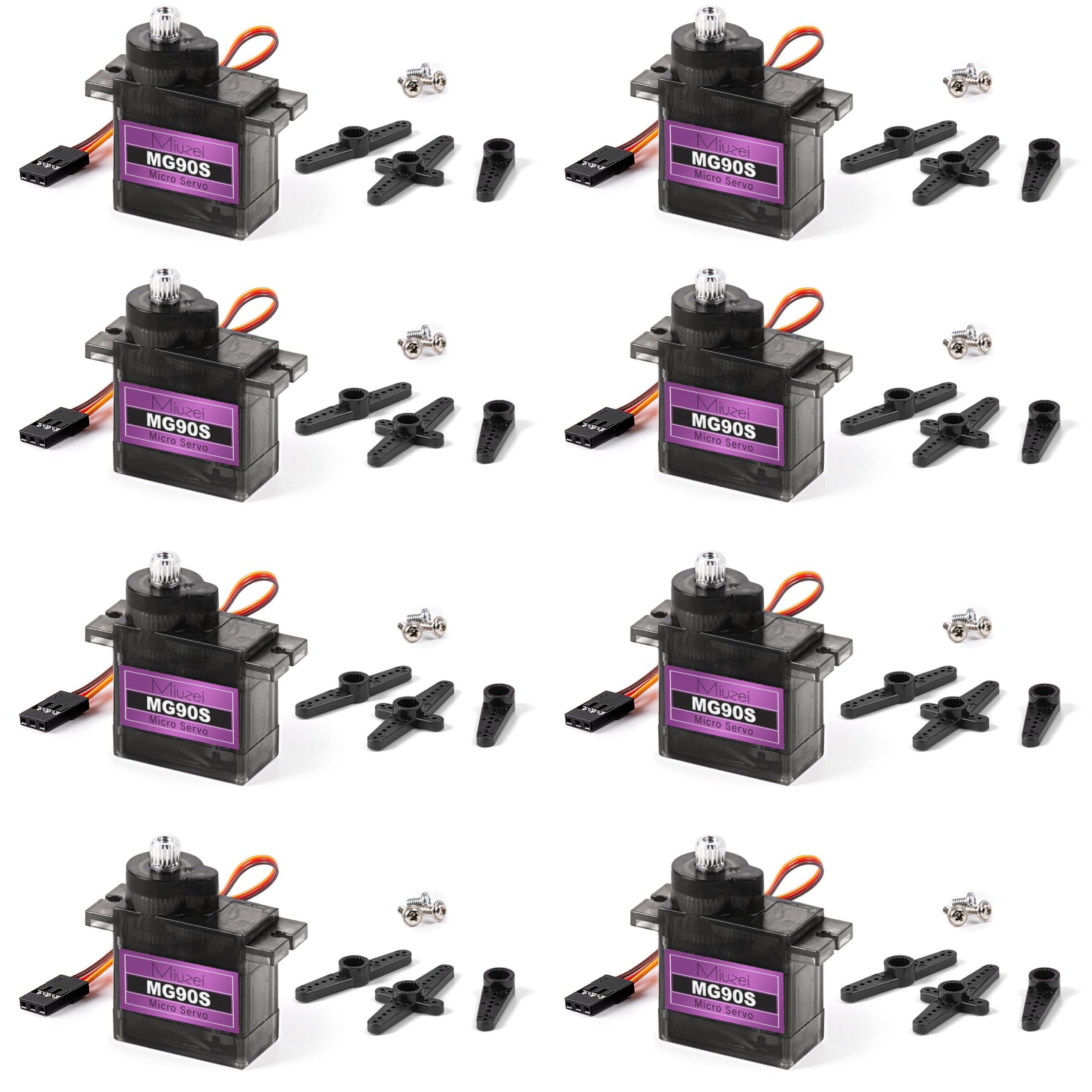 Miuzei MG90S 9G Micro Servo Motor Metal Geared
