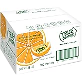 True Orange Sugar Free Drink Mix Packets, Water Enhancer, 500 ct | Fresh-squeezed taste, non-GMO, gluten free, zero calories, mix in water, iced tea, cocktails, recipes &amp; seasonings