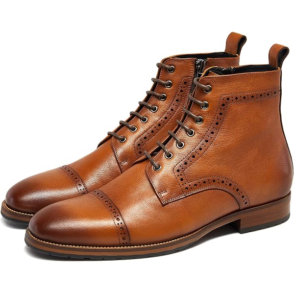 Amazon.com | Dockorio Mens Casual Chukka Boots Leather Dress  display picture 1