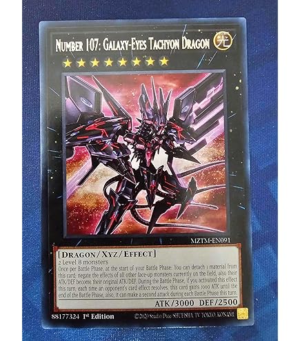 【★G/TRAGON★】 Amazon.com: Yu-Gi-Oh! - Number 107: Galaxy-Eyes Tachyon