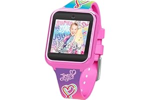 Accutime Kids Nickelodeon JoJo Siwa Educational Learning Touchscreen Smart Watch Toy for Girls, Boys, Toddlers - Selfie Cam, Learning Games, Alarm, Calculator, Pedometer & More (Model: JOJ4383AZ)