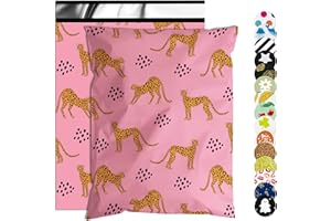 Jowlroel 100 Pcs 10x13 Inch Poly Mailer, Waterproof & Tear-Resistant Shipping Bags with Self-Seal, Animal Printed Packaging for Small Business