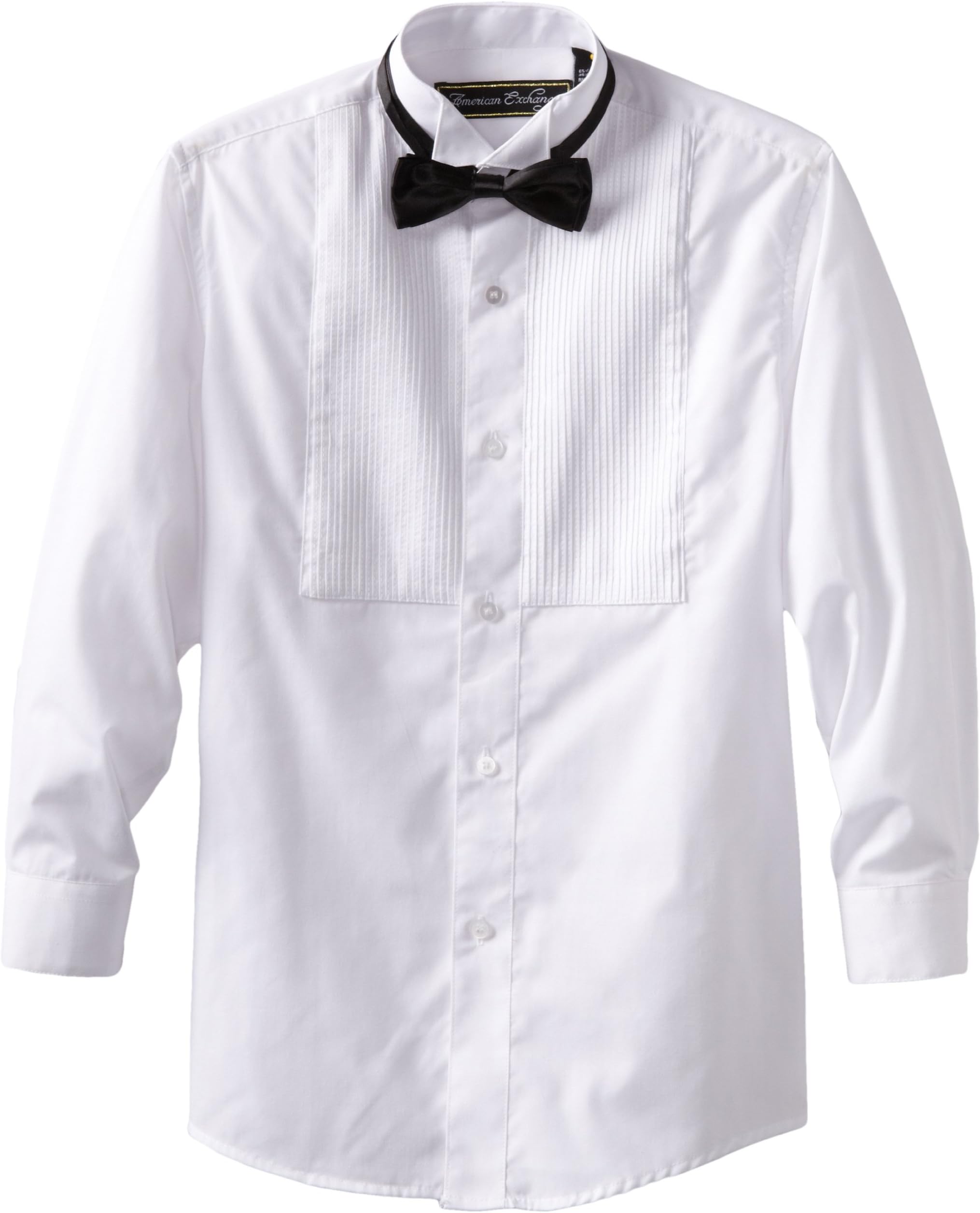 American Exchange Big Boys' Tuxedo Shirt with Bowtie