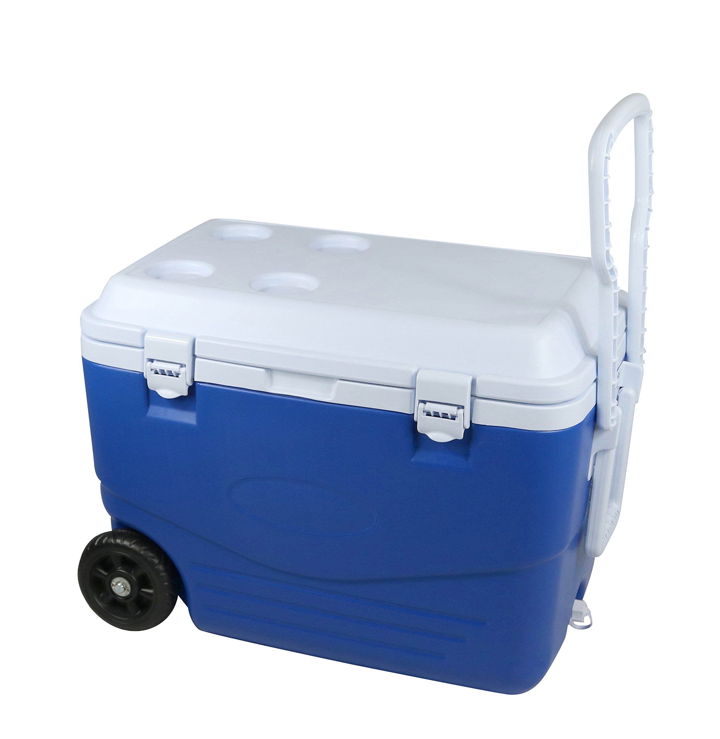 CAO 463 Camping Coolbox, Blue/White, 60.5 x 35.5 x 41.5 cm