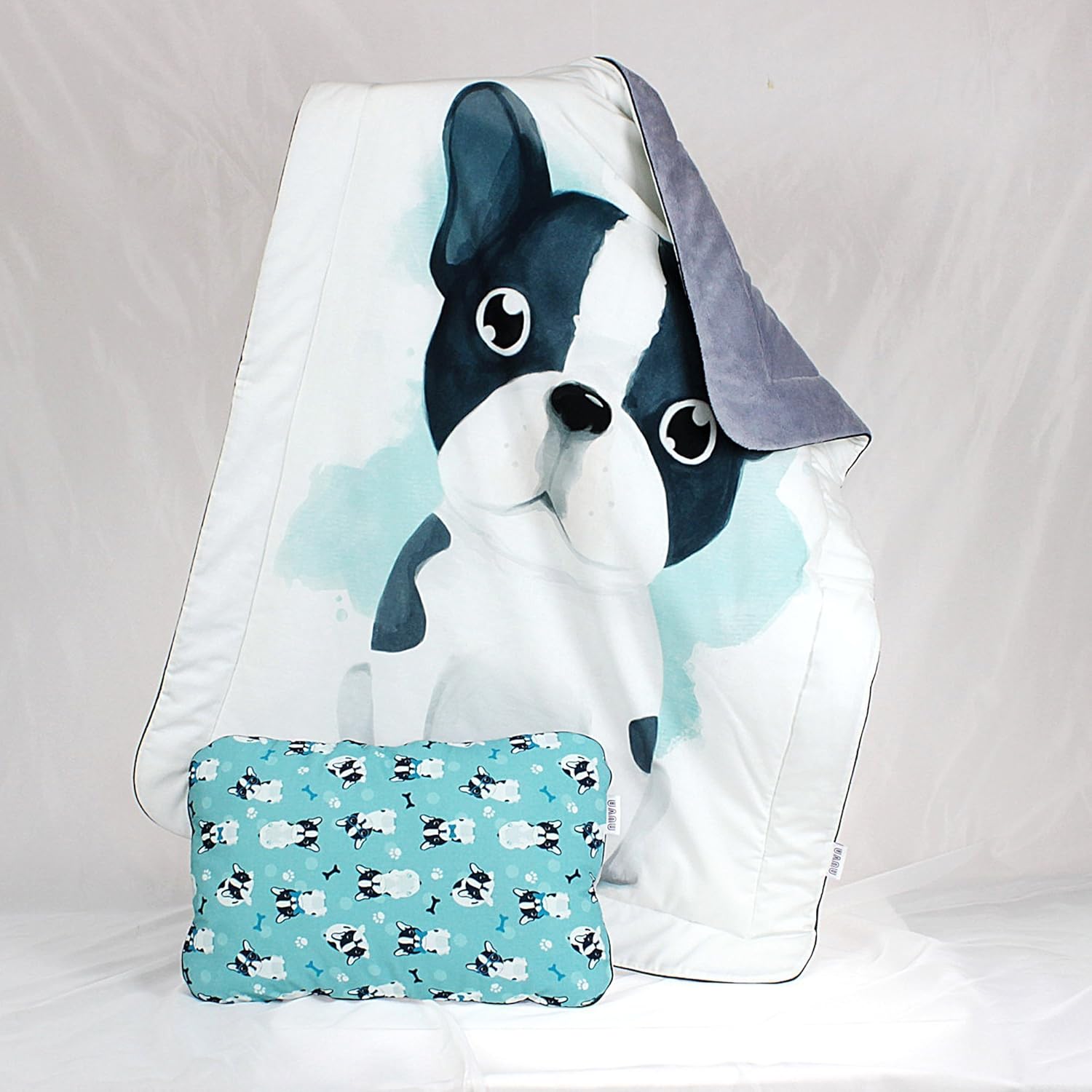 french bulldog baby blanket