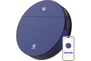 OKP K3 Robot Vacuum Cleaner Self-Charging Robotic Vacuum Cleaner with 2000Pa Strong Suction Voice Control for Hardfloor and Carpet,Blue