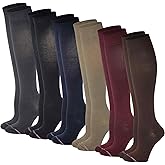 Dr. Motion Women 6 pairs pack everyday compression knee high socks
