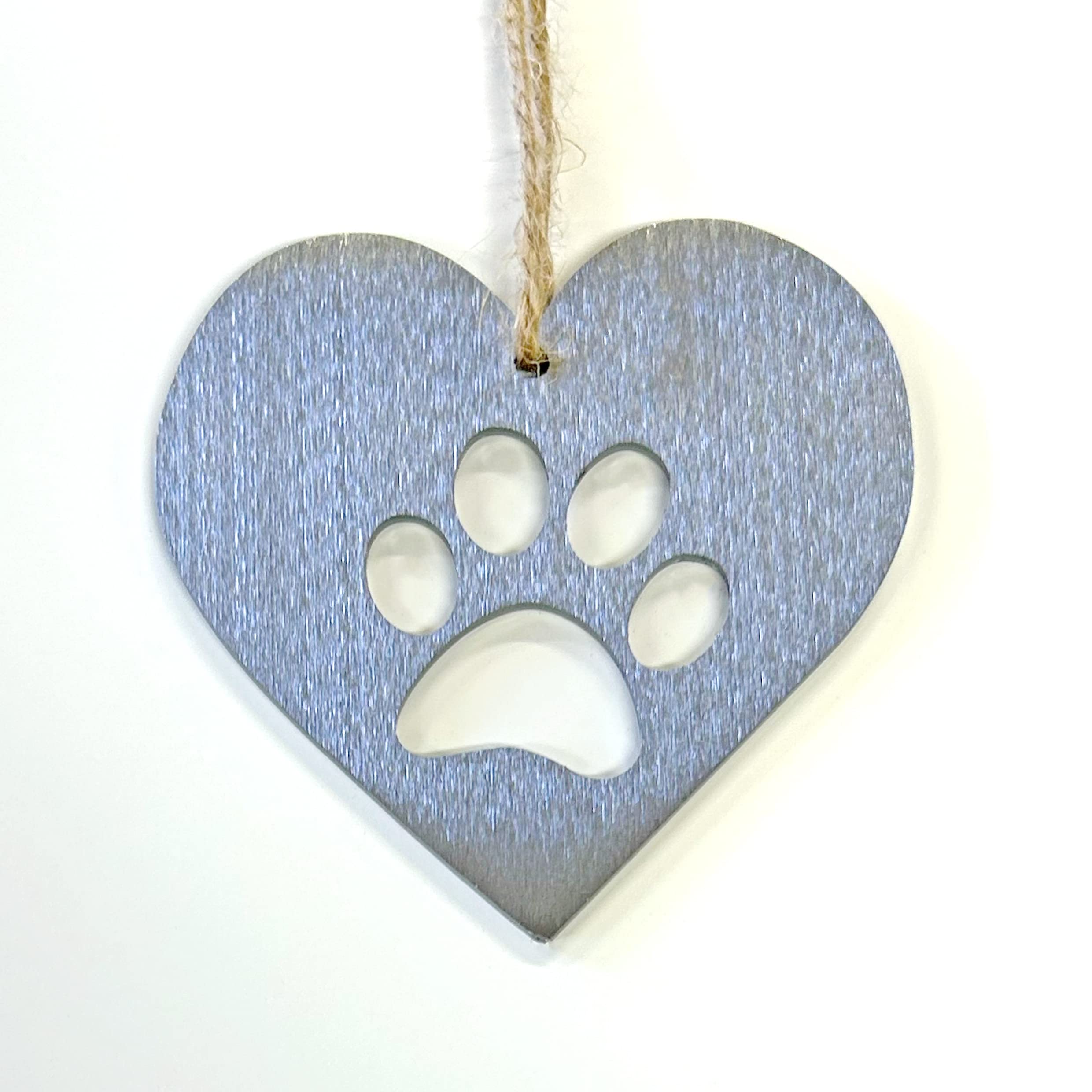 Paw Print Heart - Great Dog Mum Gifts - Present for Dog Owner - Loss of a pet