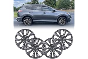 OPKOURE Universal 17 Inch Hub caps Wheel Covers for Cars, Set of 4 Fits Most Cars Hubcaps 17" Wheel Rim Cover Replacement Gre