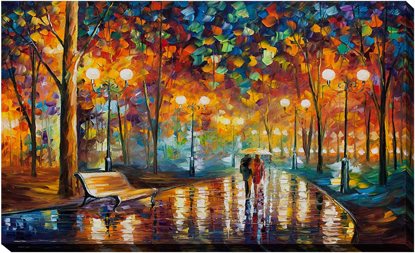 Picture Perfect International Giclee Stretched Wall Art by Leonid Afremov Rains Rustel Artists-Canvas 28" x 48" x 1.5"