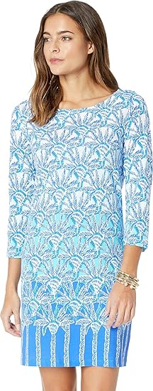 Lilly Pulitzer womens24346Bay Dress three-quarter-sleeve Dress - multi - Large: Buy Online at 