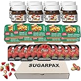 Peanut Butter Jams (10) Spread Bundle with Strawberry (10) and Chocolate Hazelnut Jars (8) single-serve convenient portions