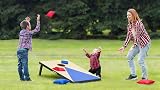 simpa Portable Cornhole Outdoor Game Set 90x60 cm 3x2 ft with 8 Bags view 7