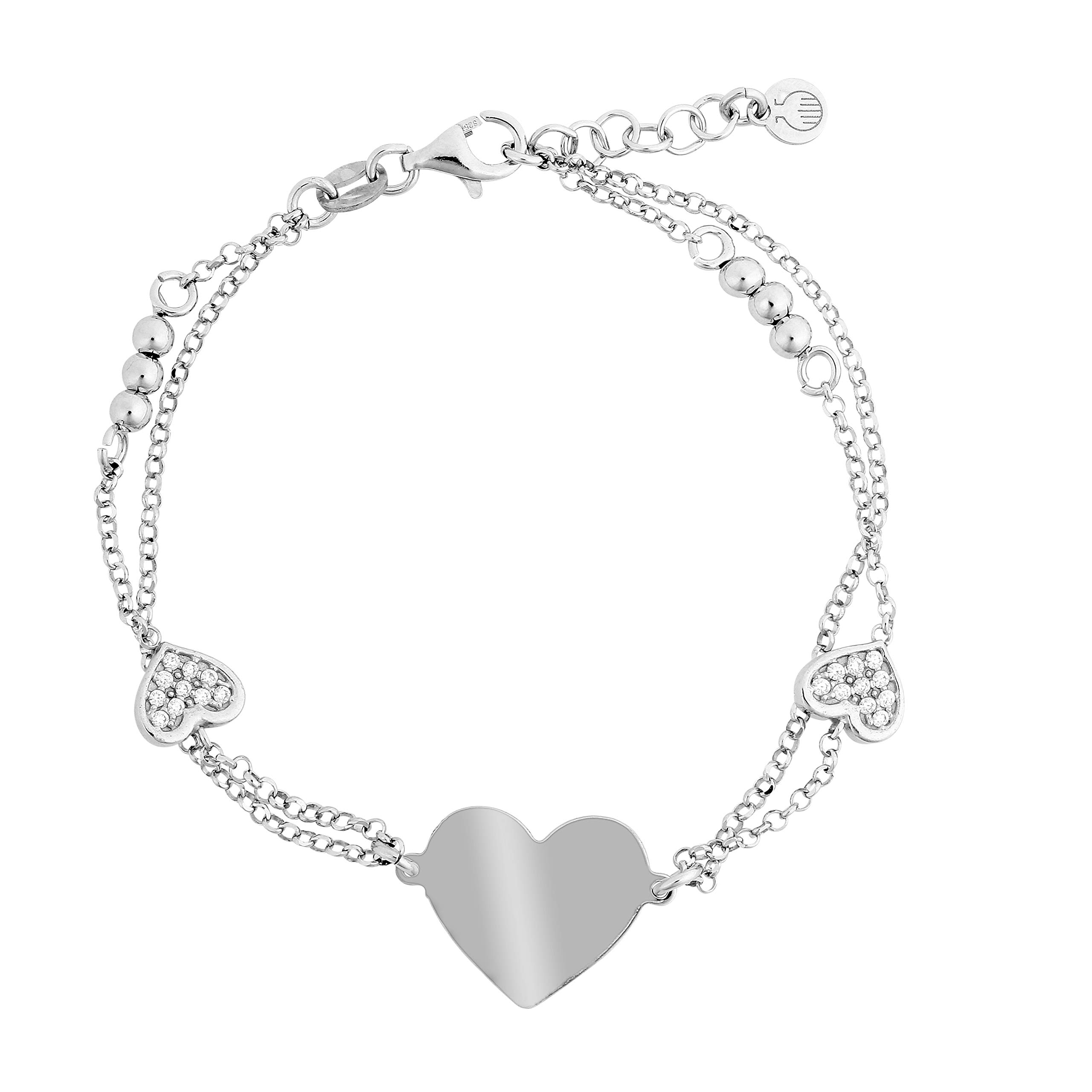 ORPHELIA Women Silver Chain Bracelet - ZA-7384