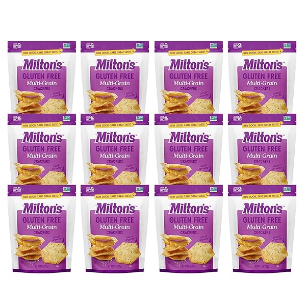 MILTON’S GLUTEN FREE CRACKERS, MULTI-GRAIN – NON-GMO PROJECT...