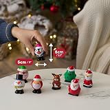 THE TWIDDLERS 8 Christmas Wind Up Toys Assorted Xmas Designs Snowman Santa view 5