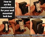 Nestling Combination Key Lock Box Outdoor Wall Mounted Safe Key Box view 5