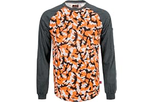 KONRECO FR Shirts for Men Crewneck 6oz Jersey Lightweight Flame Resistant Work T Shirt NFPA2112 CAT2