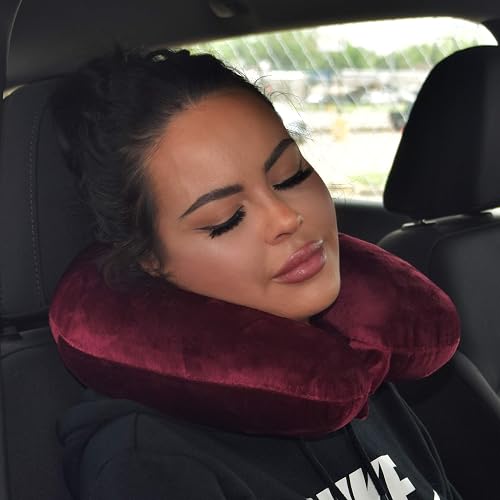 Wolf Essentials Microfiber Travel Neck Pillow - Compact, Machine Washable, Ultra Soft (Green) - View #13