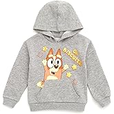 Bluey Girls Fleece Hoodie Toddler to Big Kid Sizes (2T - 14-16)