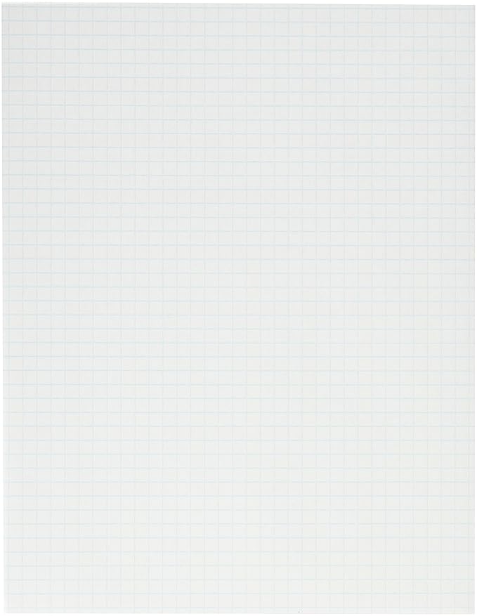 School Smart Graph Papers 81/2 x 11, 1/4 Rule, Two