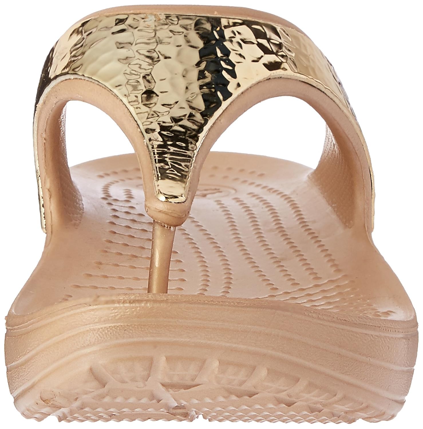 crocs sloane embellished women flip in gold
