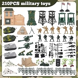 3 otters 210PCS Army Men Military Set, Army Men