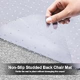 Trintion Office Chair Mat for Carpet 90x120cm Non-Slip PVC Floor Mat view 4