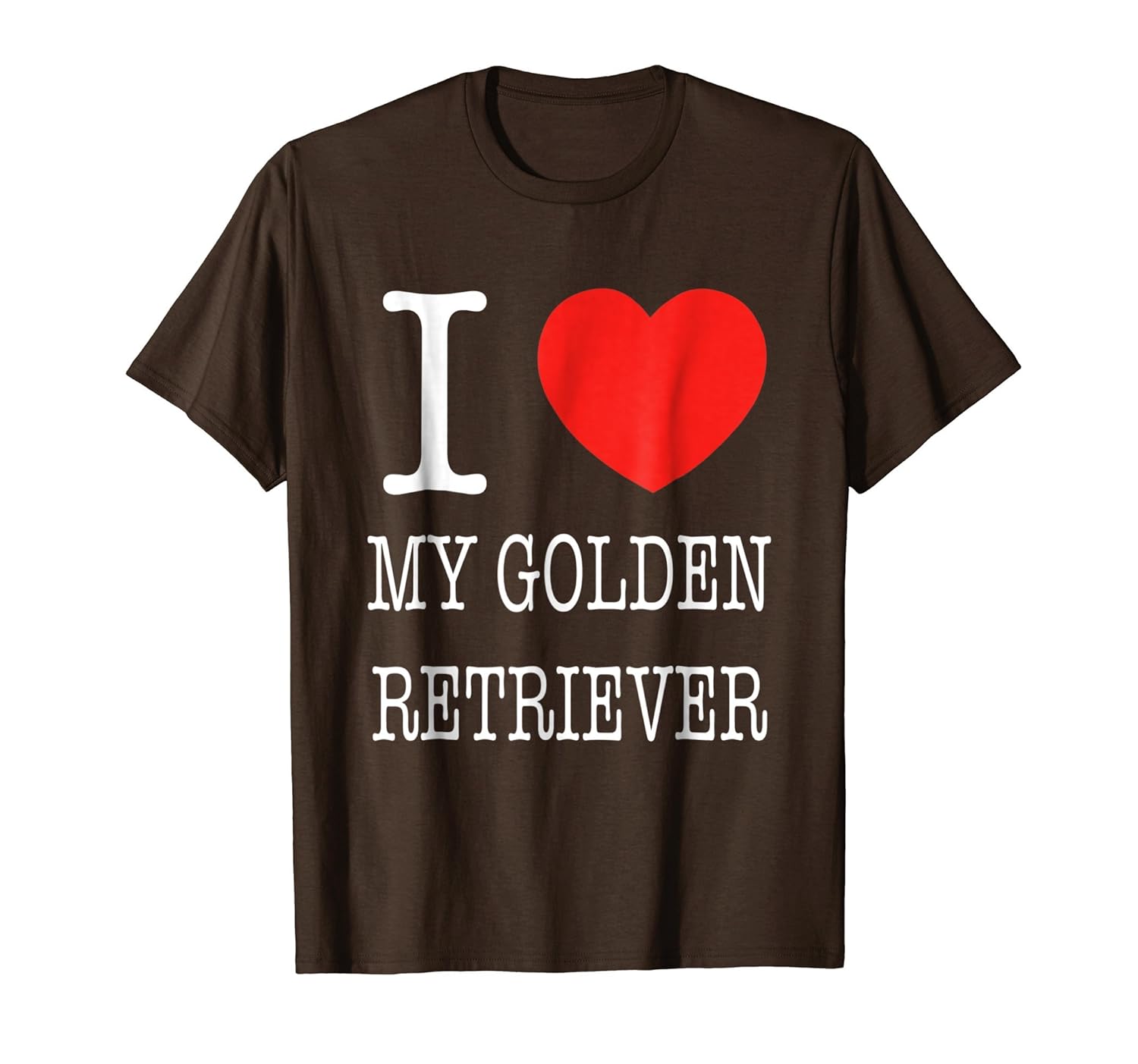 I Heart My Golden Retriever I Love My Dog Tee Shirt-anz