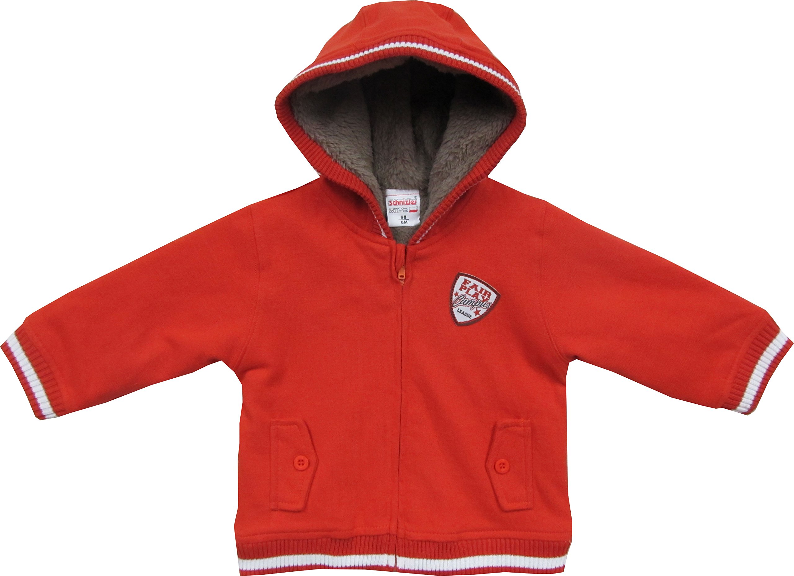 Schnizler Unisex_Baby Nickianzug Little Jacket, Red (Original 900), 6-9 Months