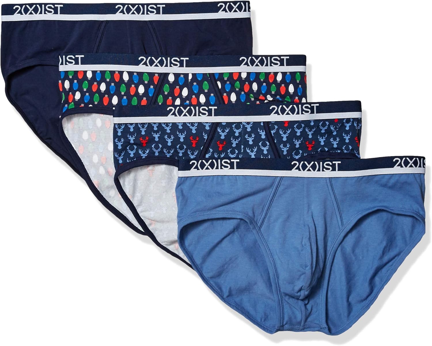 2(X)IST Men's Cotton Stretch No Show Brief 4-Pack at  Men’s Clothing store