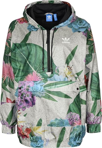 adidas jacket floral sleeves