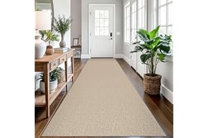EARTHALL Long Runner Rug 3x12 Ft Non Slip Runners for Hallways Cotton Non Slip Entryway Runner Braided Kitchen Runner Indoor 